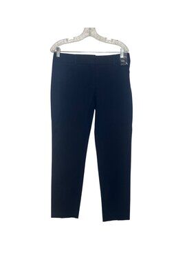 New York & Co The Audrey Pant Slim Leg Ankle 4-Way Stretch Size 8 Black New